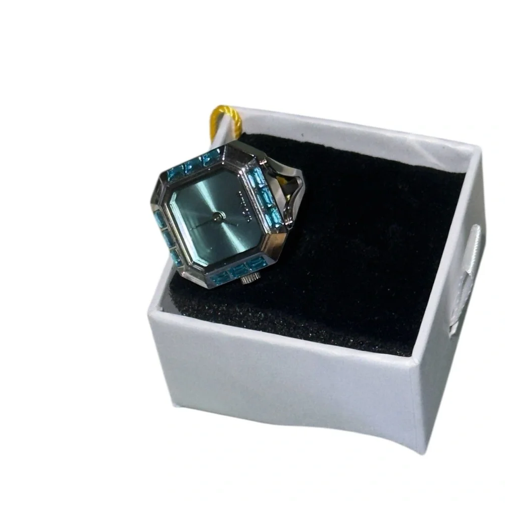 NWT Invicta Mini Angel Women's Ring Watch - 21.5mm, Silver  Blue (49579)